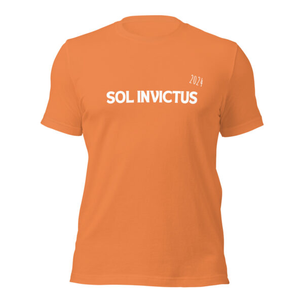 Sol Invictus 2024 Unisex T-shirt front burnt orange