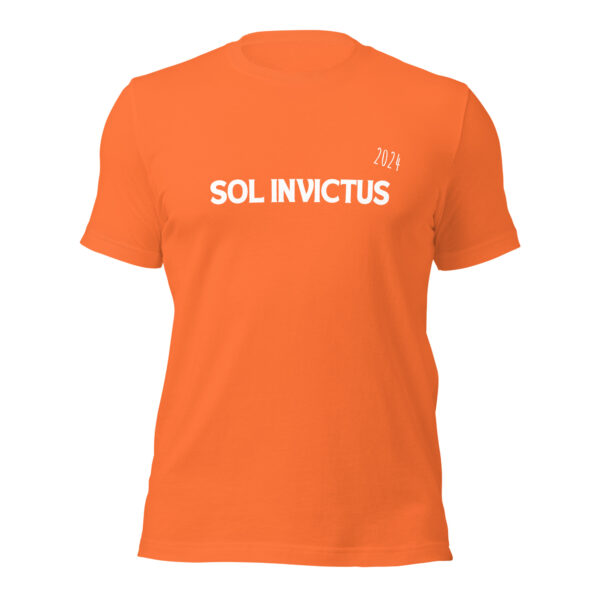 Sol Invictus 2024 Unisex T-shirt front orange