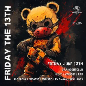 Friday the 13th EDM rave music nightlife event on June 13th 2025 at Ora Nightcliub in Seattle WA by Magnetic Media Group