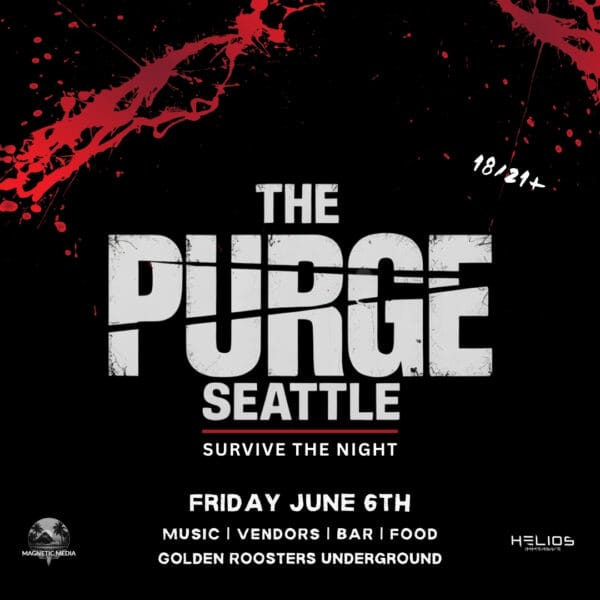 The Purge Seattle Rave EDM music event at Golden Roosters Underground on Saturday June 6th 2025 by Magnetic Media Group