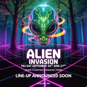Alien Invasion 2025 Outdoor music festival at Dirtbag Farms September 26th and 27th by Magnetic Media